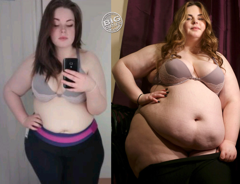 weight gain and after before Bbw